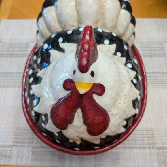 "Rise and Shine" Hen Cookie jar/soup tureen by Fitz and Floyd *Vintage* - Picture 1 of 8